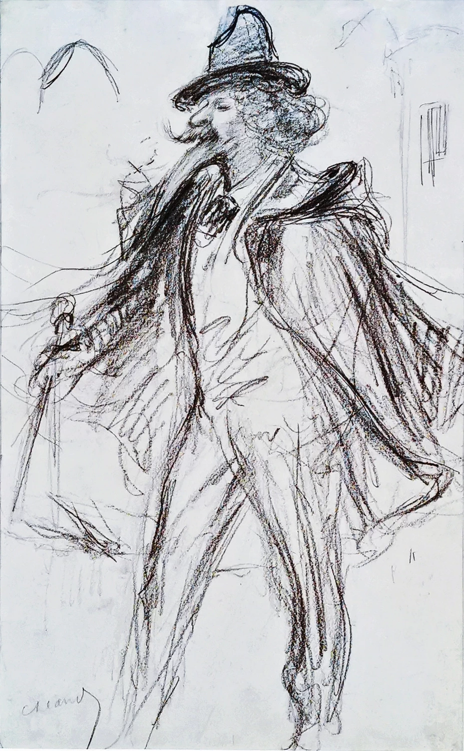 Charles Léandre - Portrait de Zo d'Axa (1895)